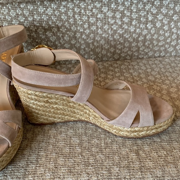 Stuart Weitzman neutral suade espadrilles - Picture 2 of 5